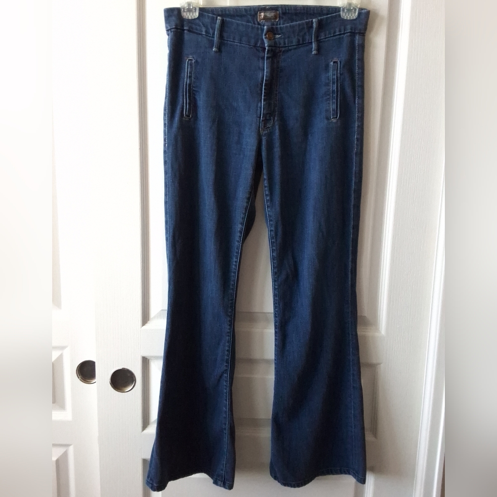 Mother Women's Blue Flare Jeans - Picture 4 of 15